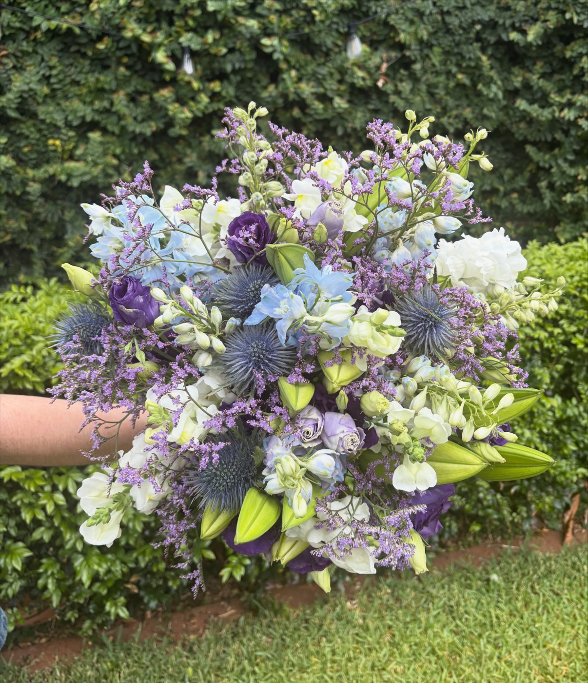 Floral arrangement by The Lily of Eden